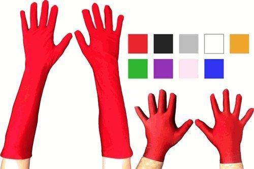 Superhero Long Costume Gloves in Assorted Colors