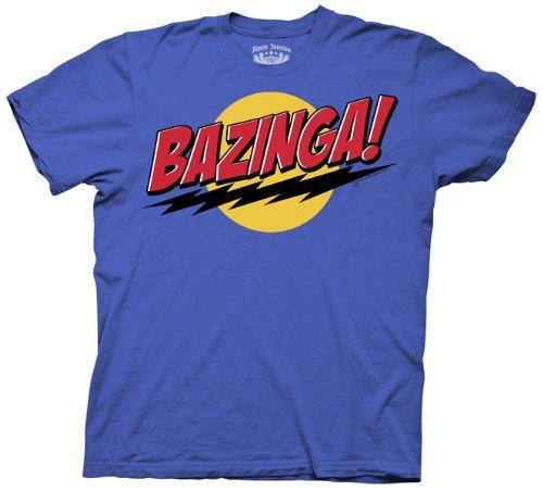 The Big Bang Theory Bazinga! Green or Blue Adult Unisex T-shirt - Image 2