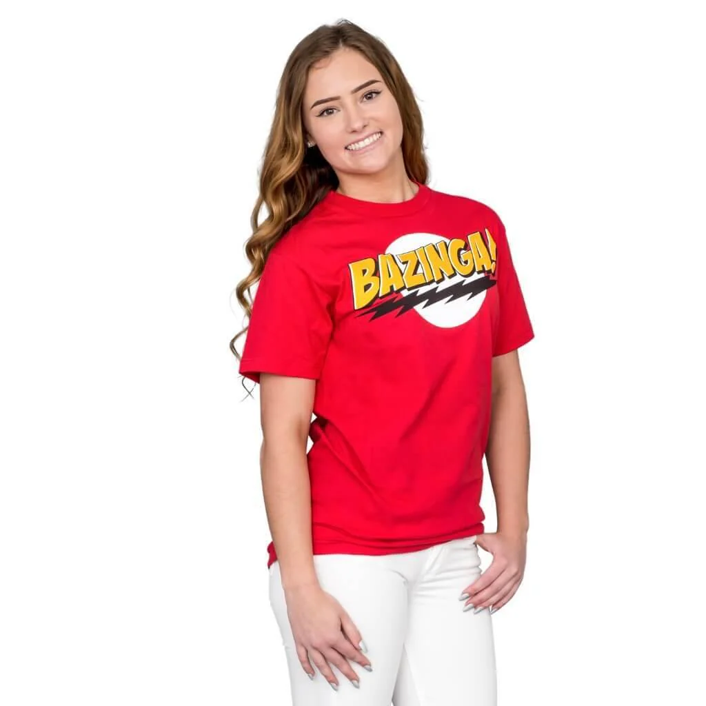 The Big Bang Theory Bazinga! Replica Unisex Halloween Cosplay Costume T-shirt - Image 2