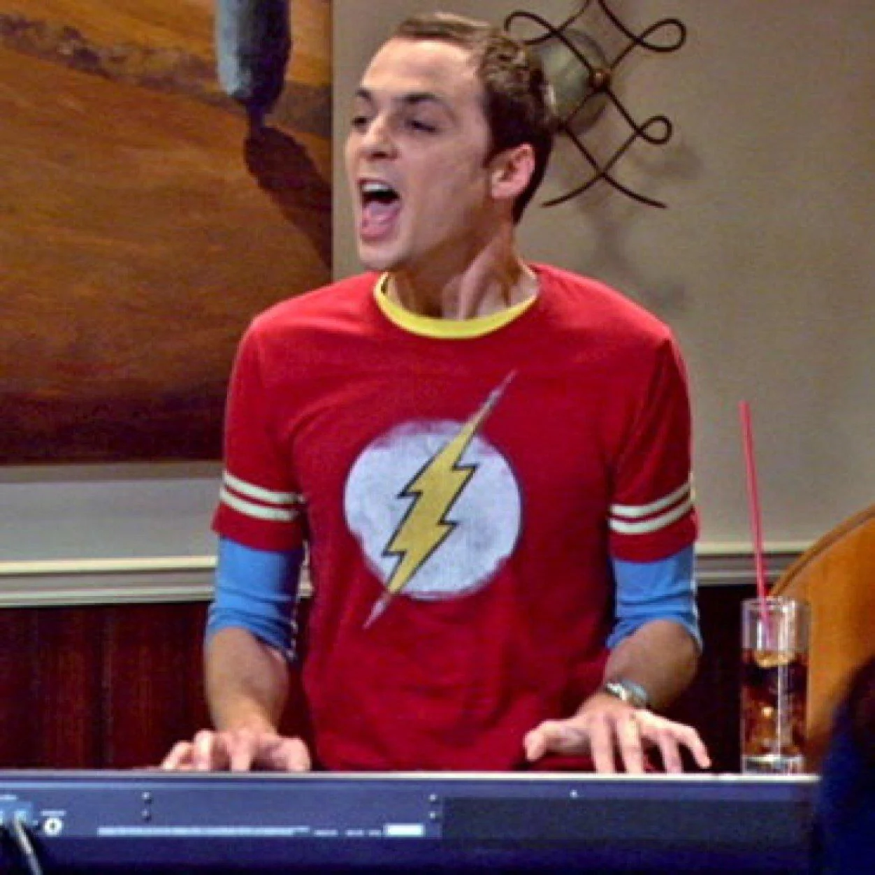 The Flash Replica BBT Distressed Logo Adult Unisex Halloween Cosplay Costume T-shirt - Image 2