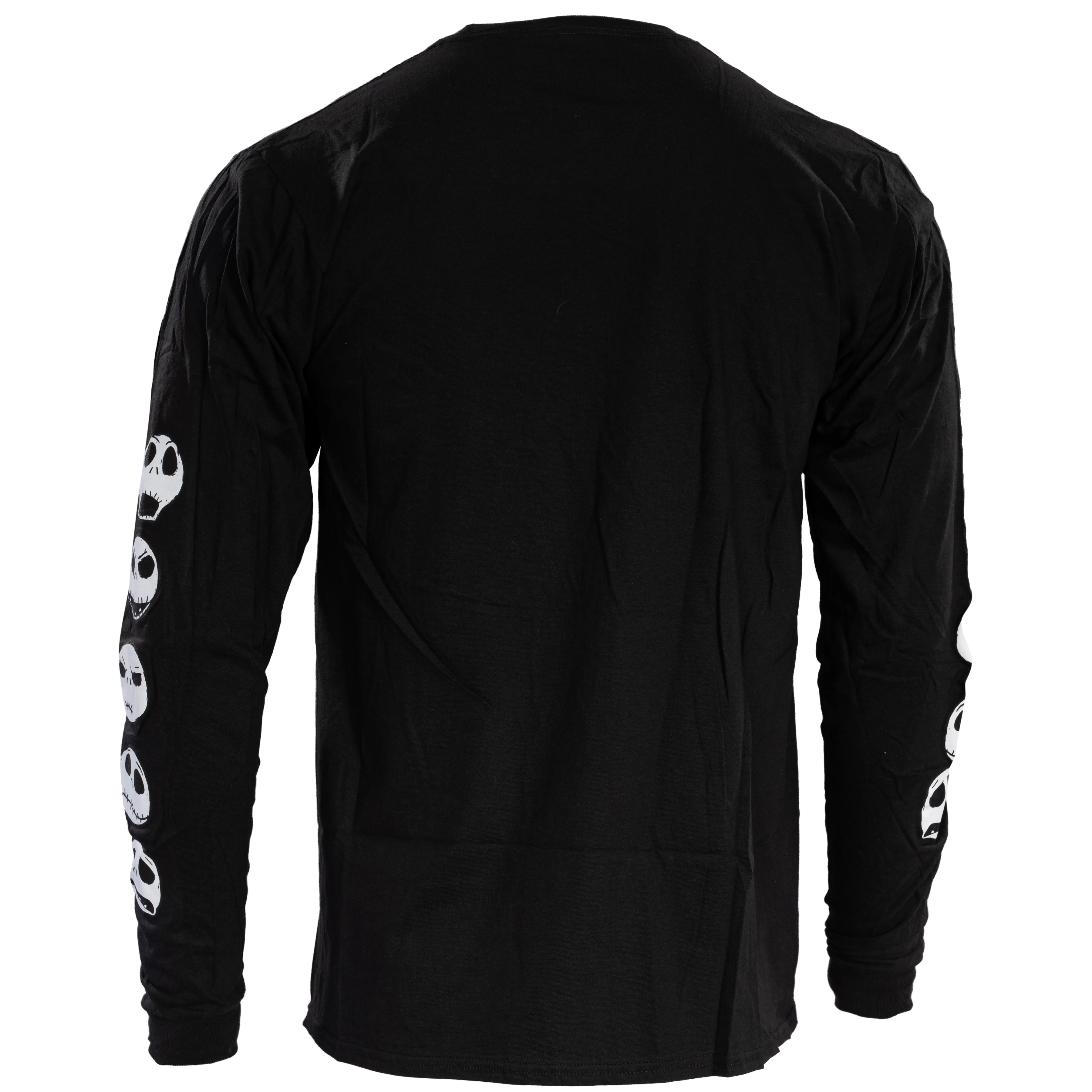 The Nightmare Before Christmas Moon Long Sleeve Adult Unisex Shirt Black - Image 4