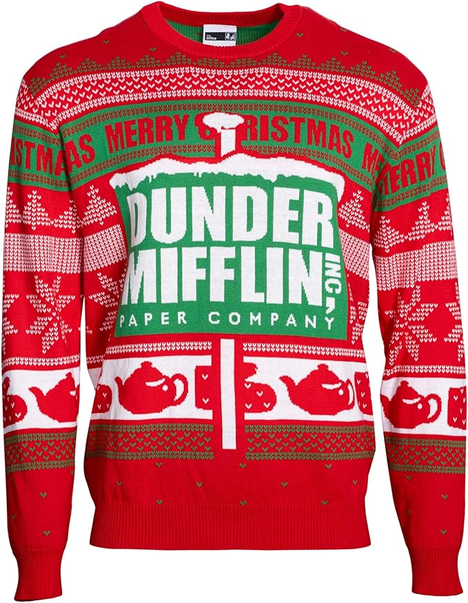 The Office Dunder Mifflin Adult Unisex Ugly Christmas Sweater