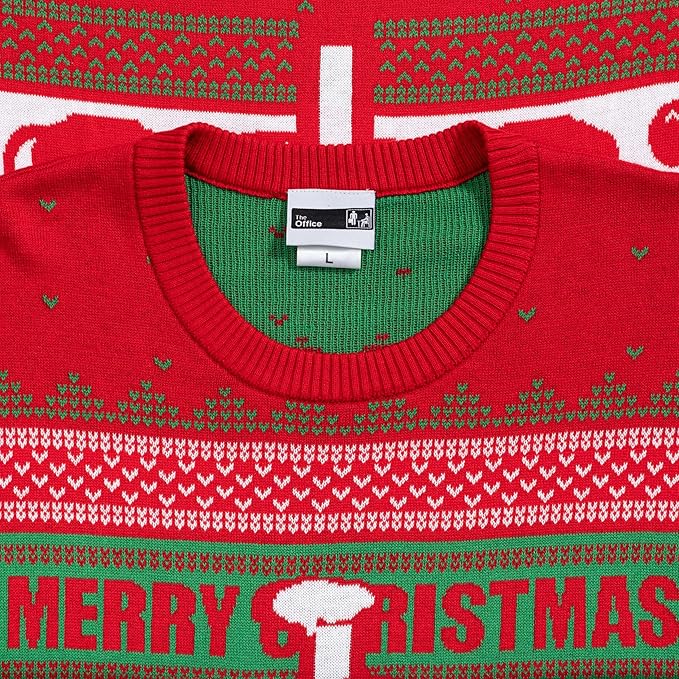 The Office Dunder Mifflin Adult Unisex Ugly Christmas Sweater - Image 3