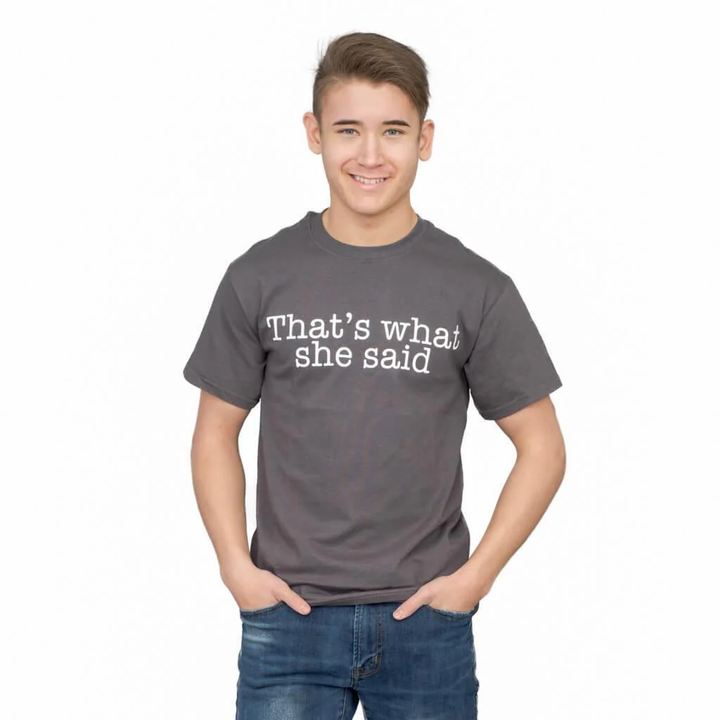 The Office That's What She Said Text T-shirt - Image 2