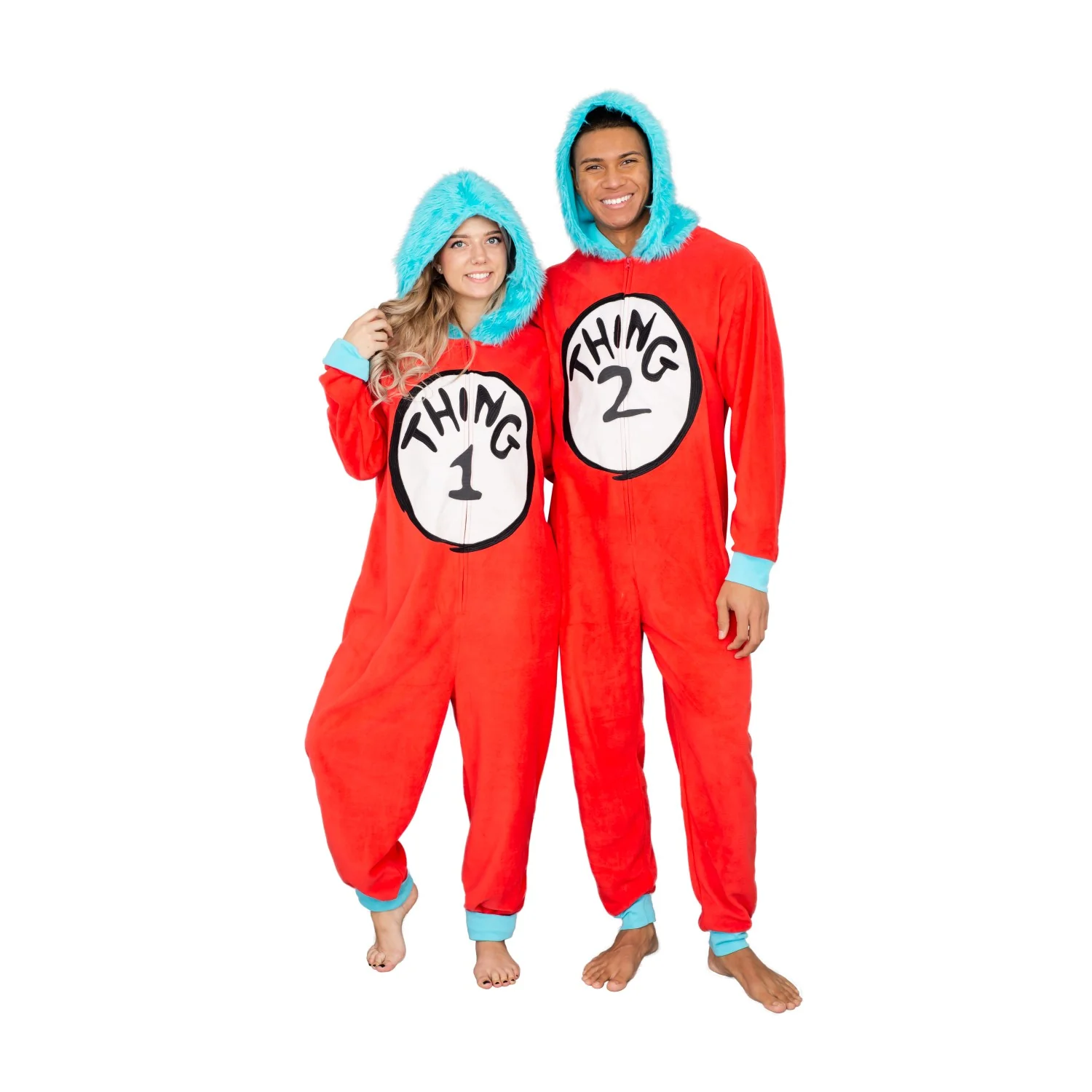 Thing 1 to 6 Interchangeable Patches Adult Union Suit - Image 5