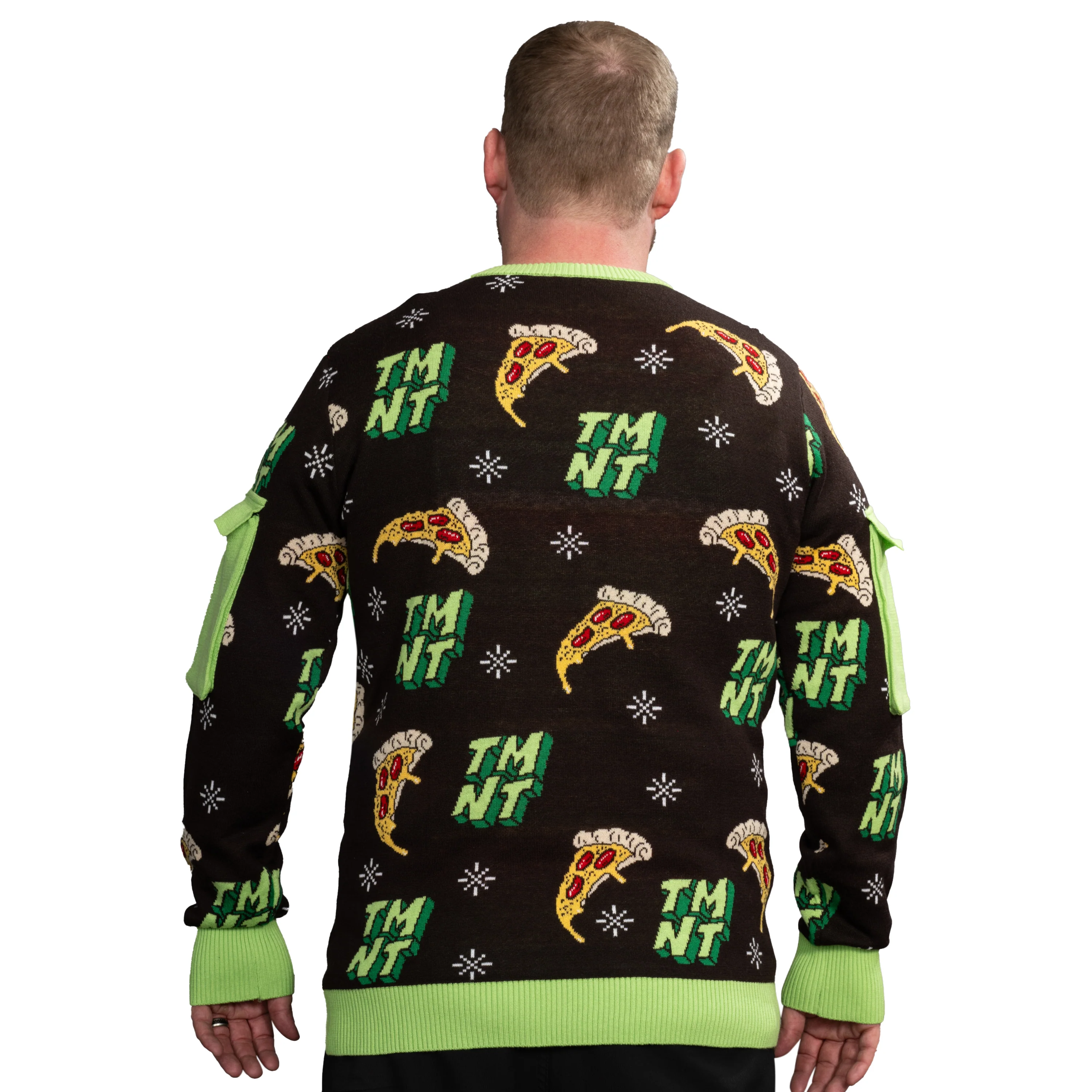 TMNT Ring Unisex Adult Ugly Christmas Game Ring Toss Sweater - Image 4