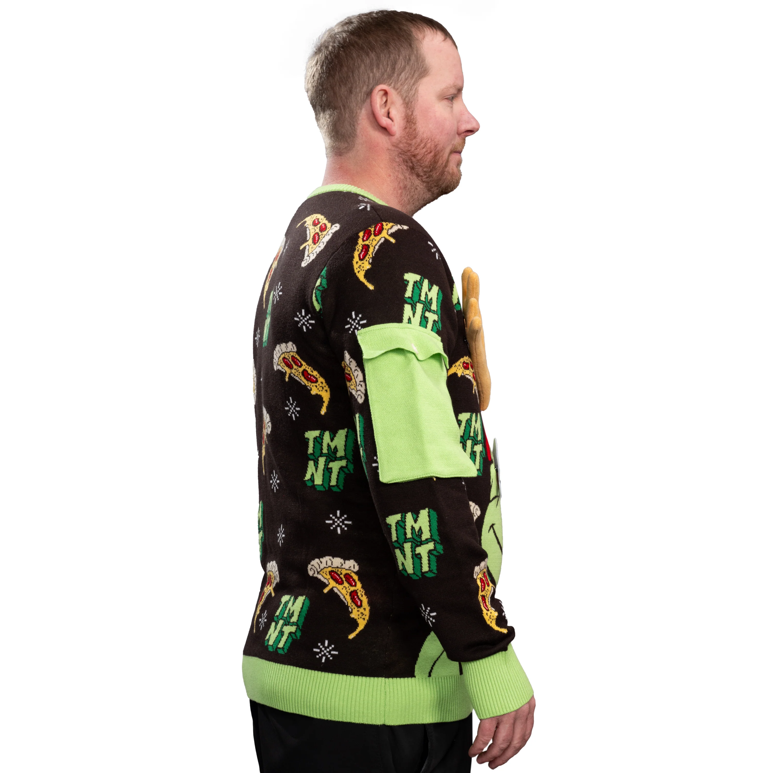 TMNT Ring Unisex Adult Ugly Christmas Game Ring Toss Sweater - Image 5