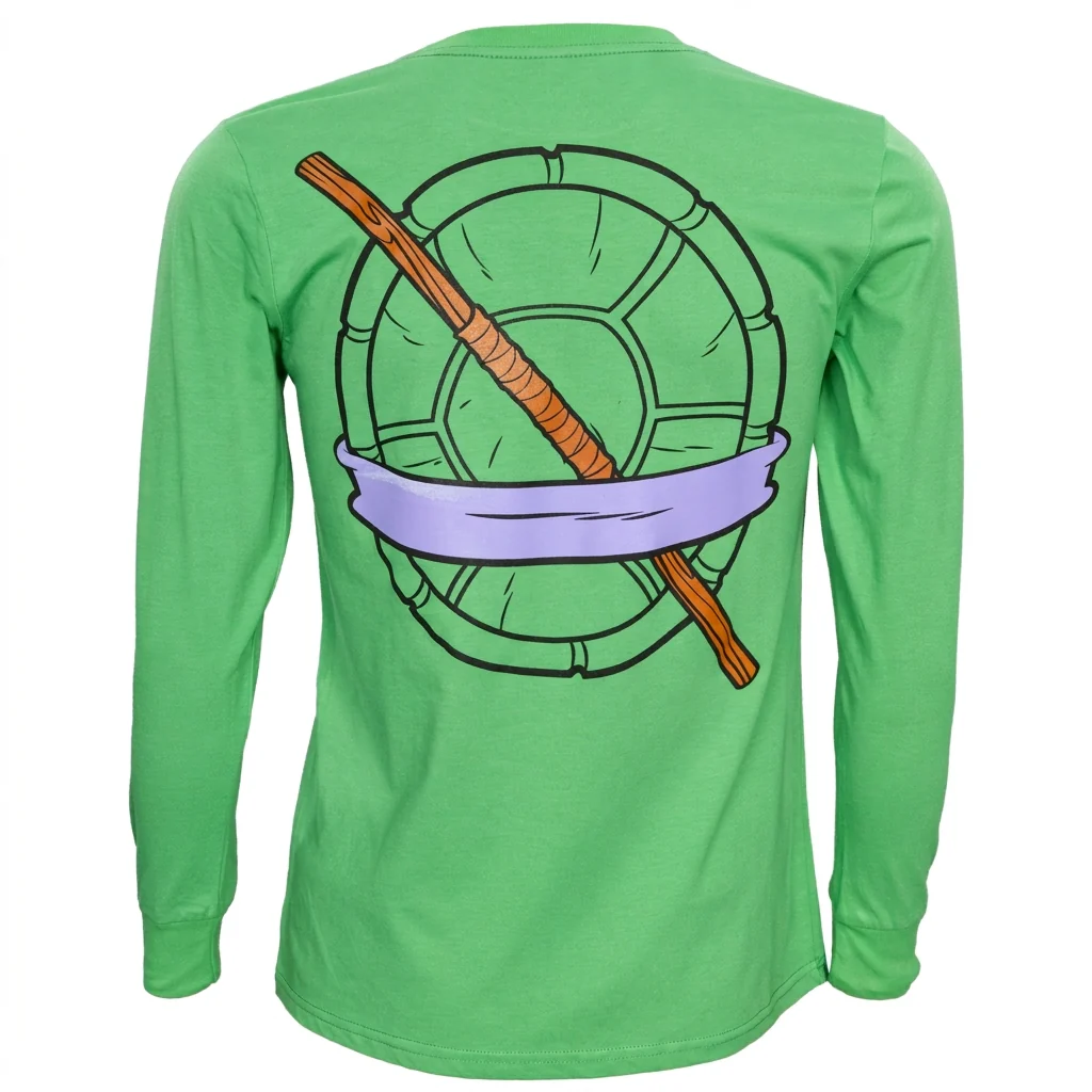 TMNT Donatello Halloween Cosplay Costume Youth Long Sleeve T-Shirt - Image 3