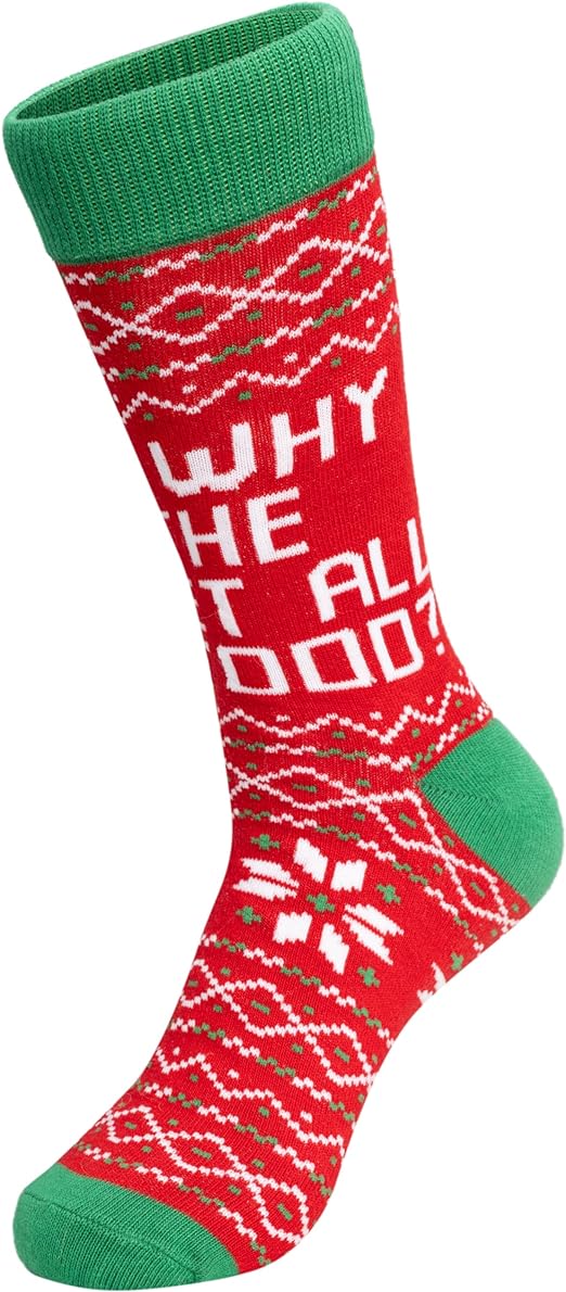 Todd and Margo Christmas Vacation Movie Funny Quote Adult Socks - Image 8
