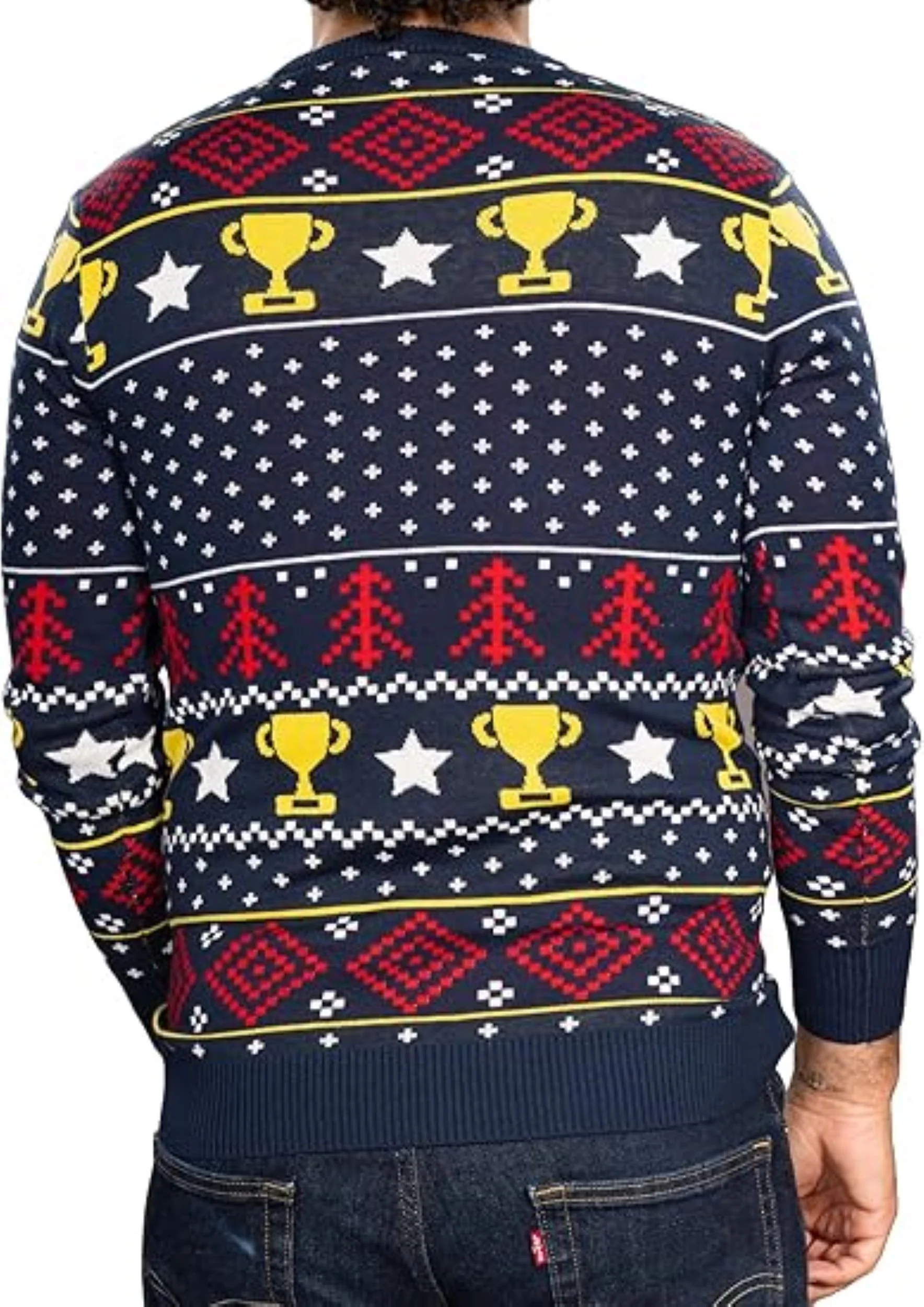 Trophy Husband/Wife Couples Costume Unisex Ugly Christmas Sweater - Image 4
