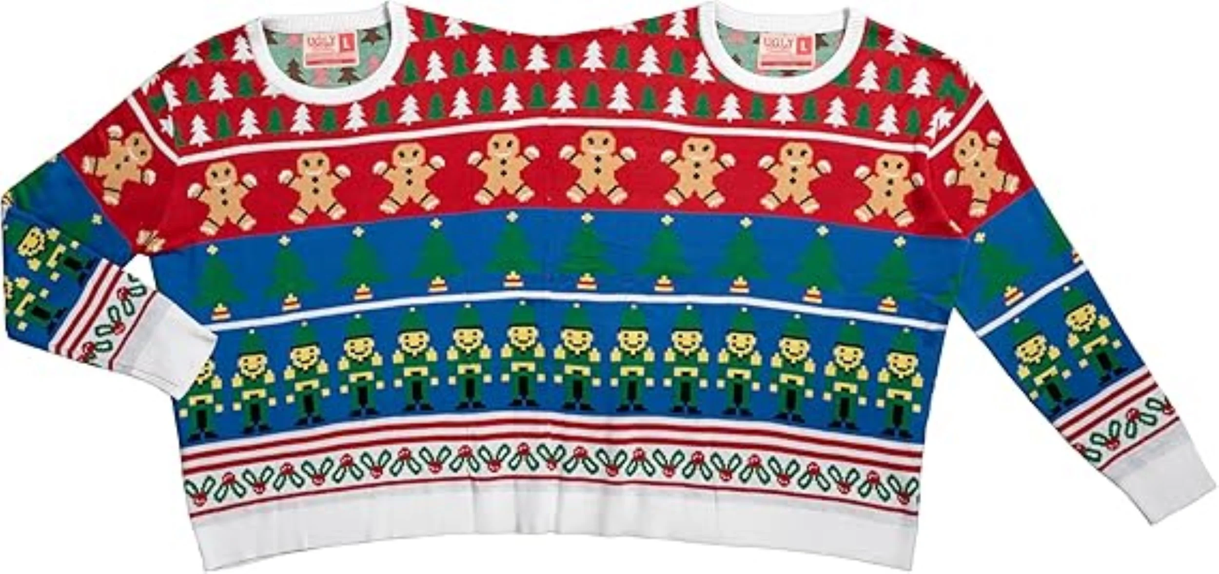 Two Person/Couples Adult Funny Ugly Christmas Sweater Costume - Image 2