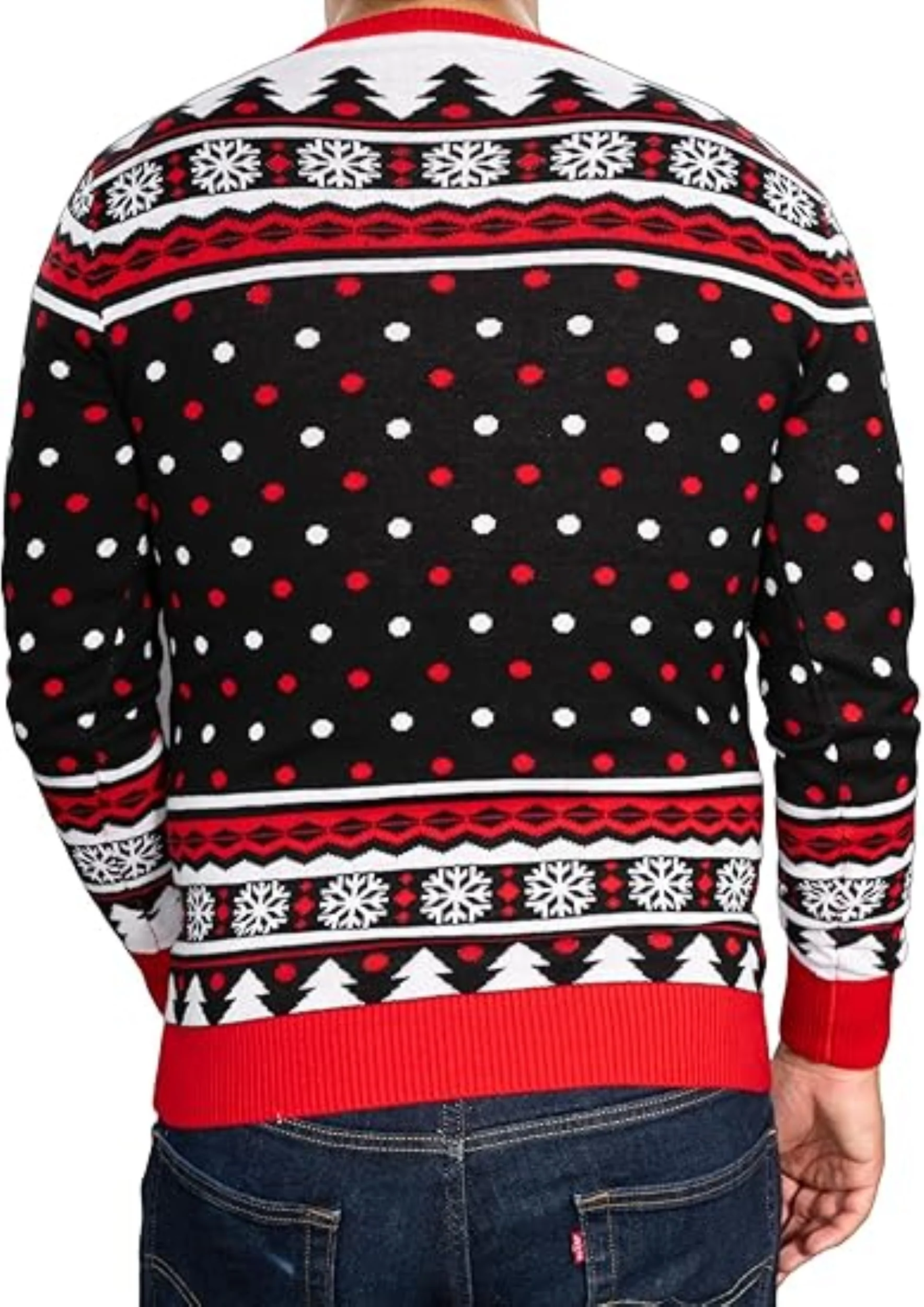 Merry Chrithmith! Iron Mike Santa Adult Unisex Funny Ugly Christmas Sweater - Image 6