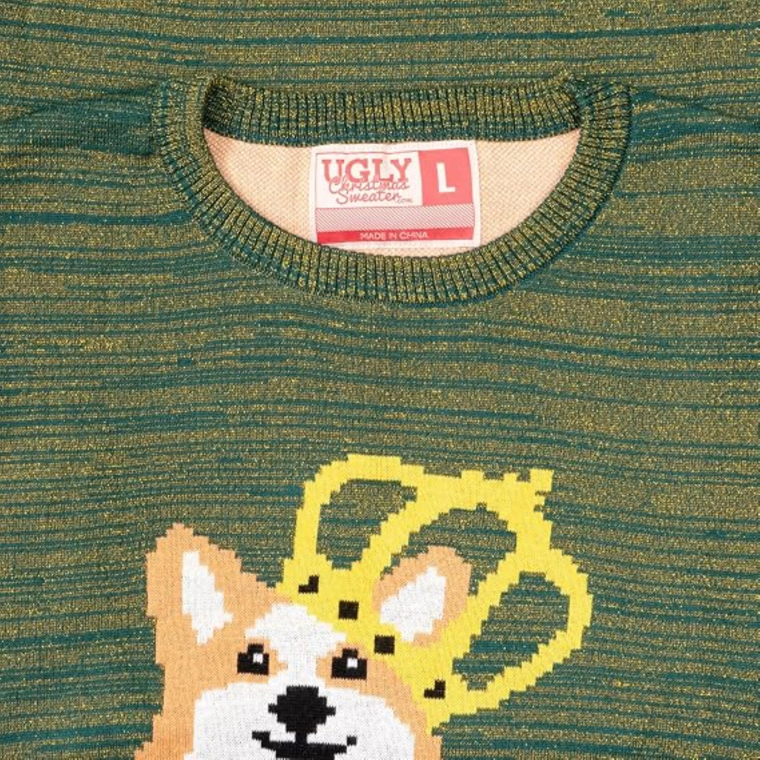 Queen Corgi Holiday Season Adult Unisex Ugly Christmas Sweater - Image 6