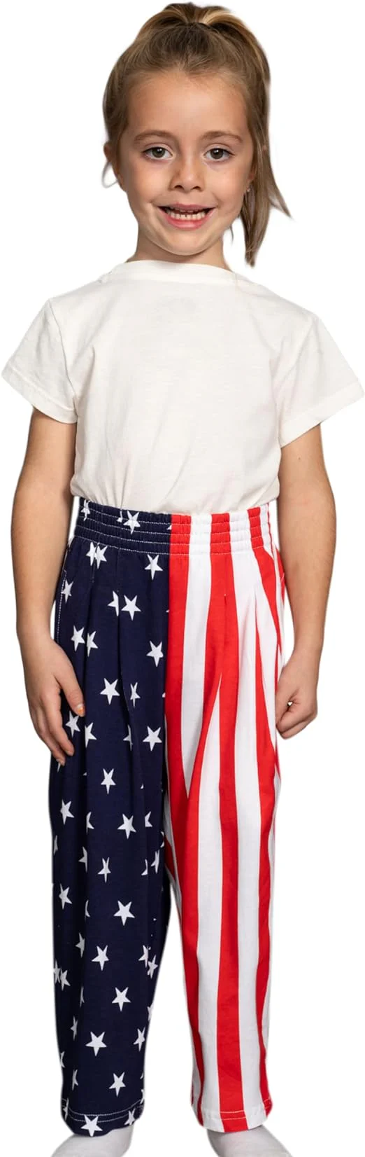 USA Flag Kids Pants Patriotic Stars Lounge Pajama Pants