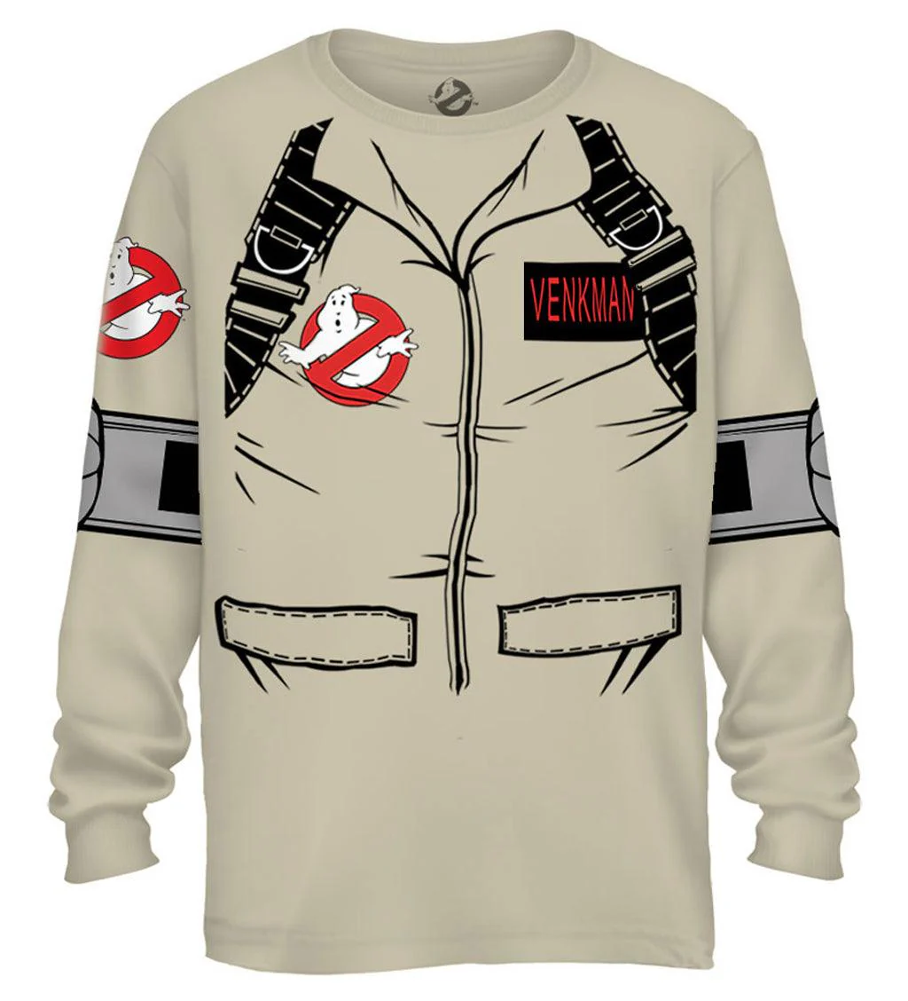 Venkman Long Sleeve Costume T-Shirt With Back Print - Image 3