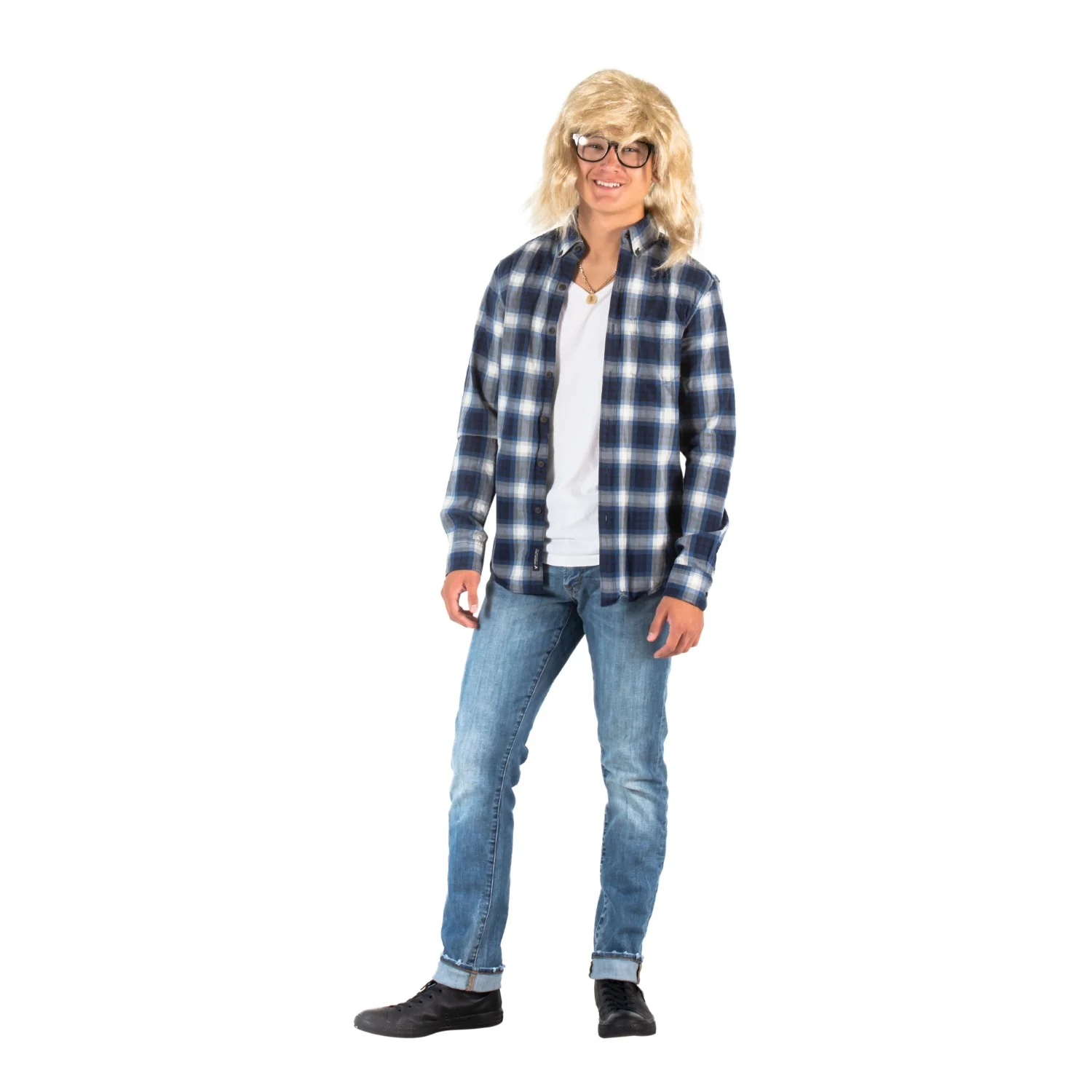 Wayne's World Garth and Wayne Adult Unisex Halloween Cosplay Costume Accessory Set - Image 3