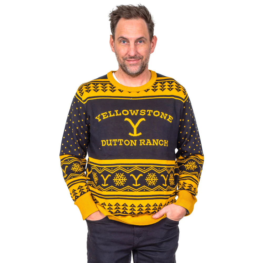 Yellowstone Ranch Logo Adult Unisex Ugly Christmas Sweater