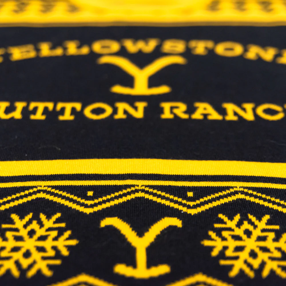 Yellowstone Ranch Logo Adult Unisex Ugly Christmas Sweater - Image 3